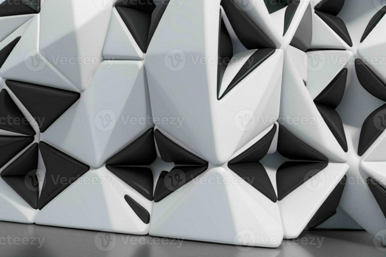 AI generated 3d rendering luxury white and black abstract background. Pro Photo