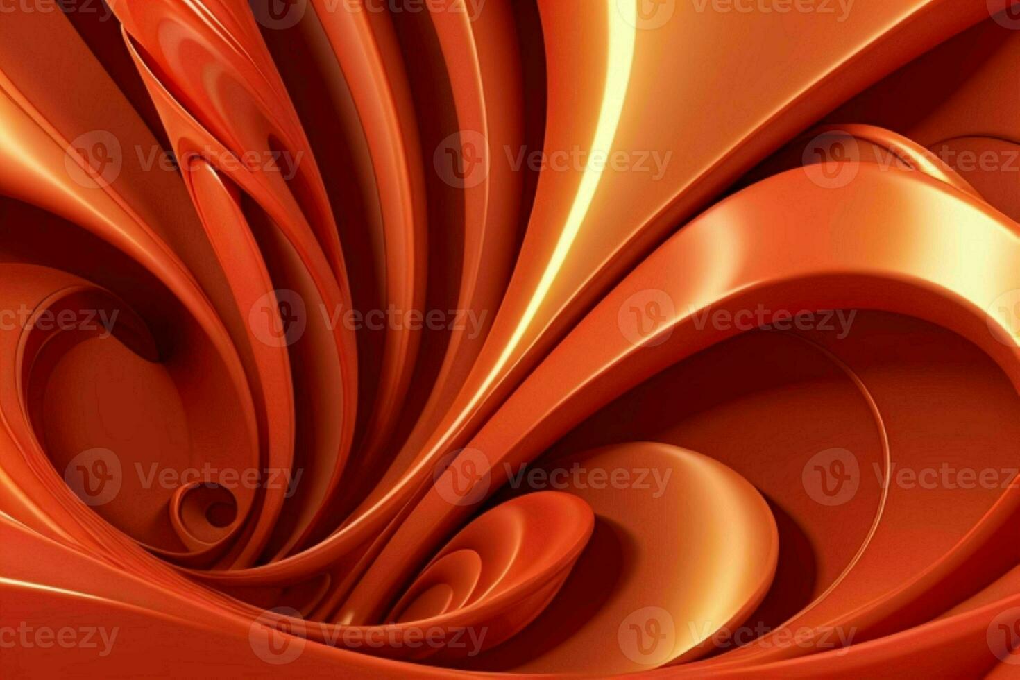 AI generated 3d rendering luxury red and golden abstract background. Pro Photo