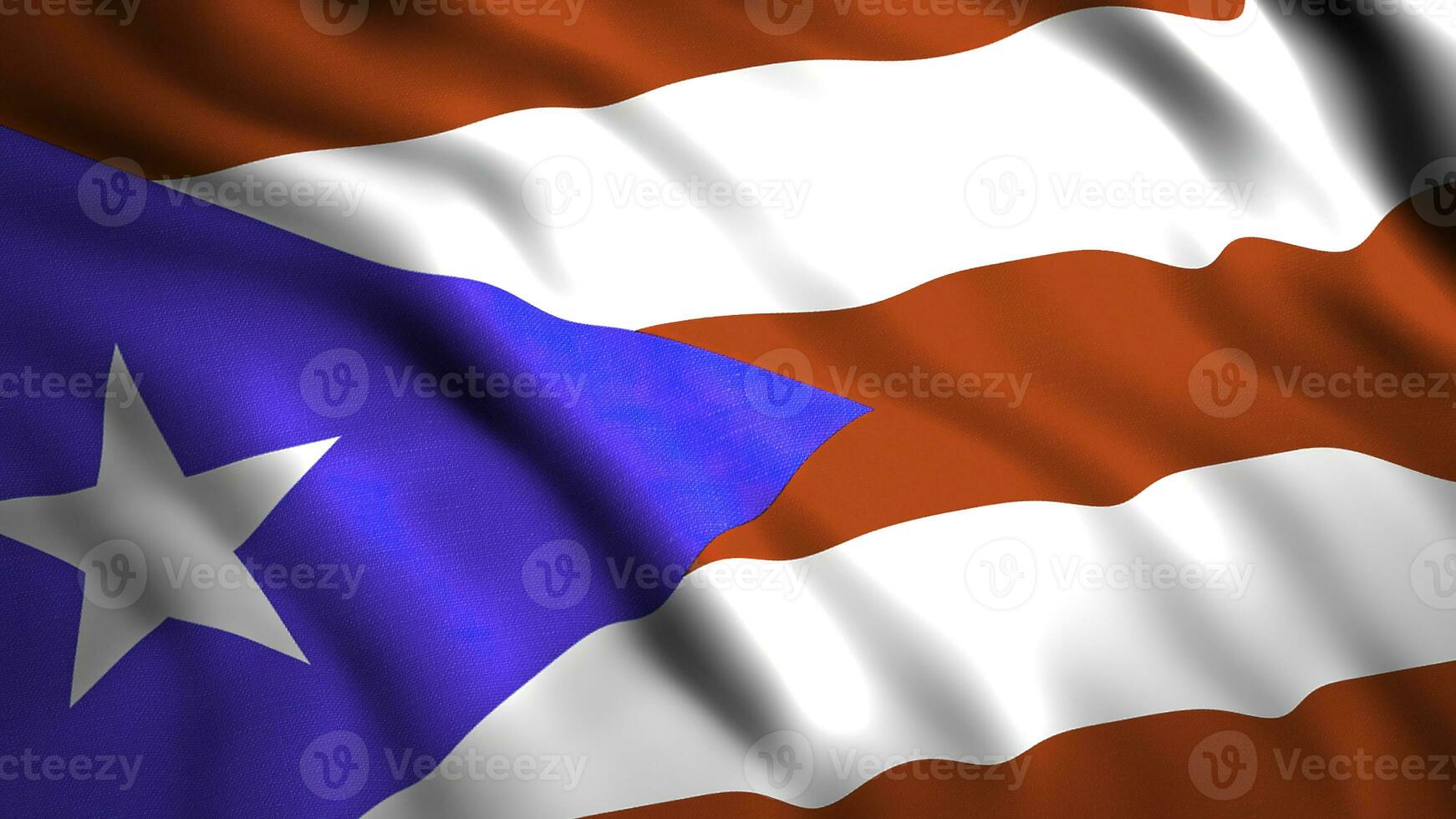 The flag of Cuba.Motion.A beautiful bright flag of a country located on an island in Latin America. photo