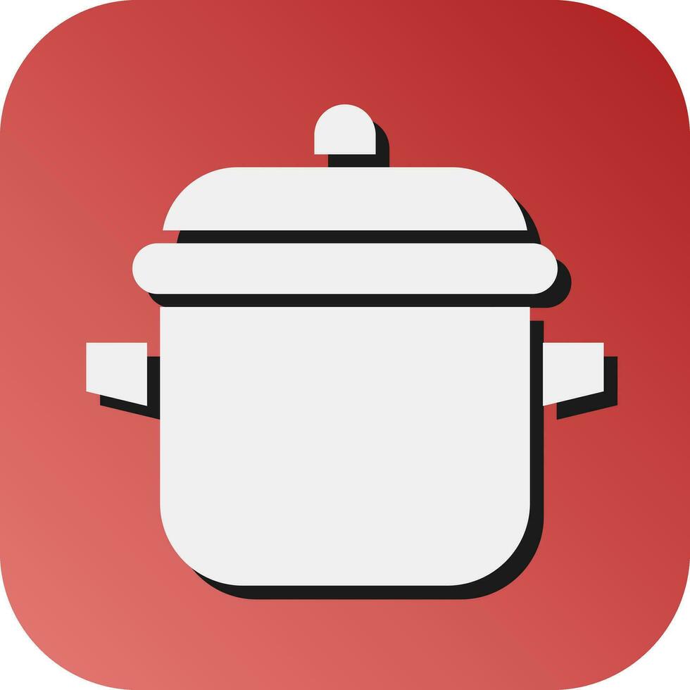 Pot Vector Glyph Gradient Background Icon For Personal And Commercial Use.