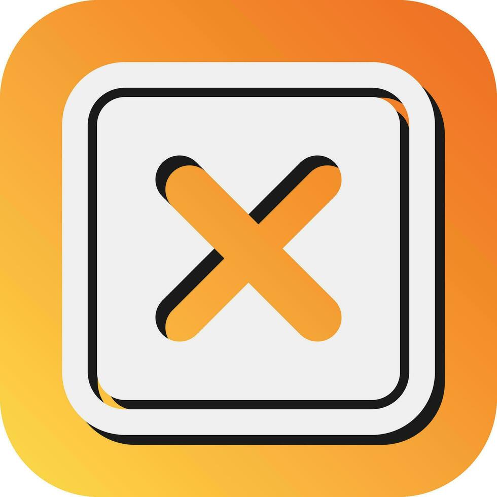 Cross Vector Glyph Gradient Background Icon For Personal And Commercial Use.