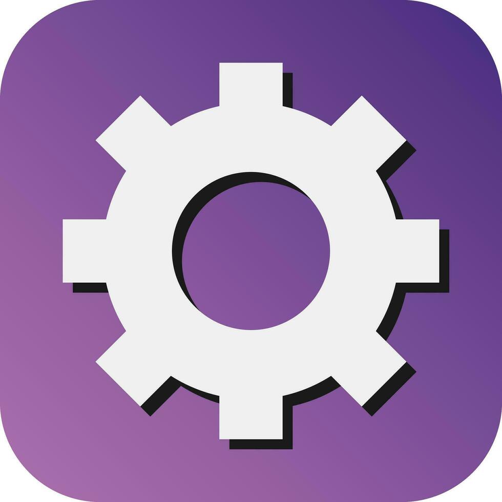 Setting Vector Glyph Gradient Background Icon For Personal And Commercial Use.