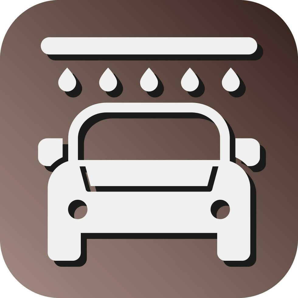 Car Wash Vector Glyph Gradient Background Icon For Personal And Commercial Use.