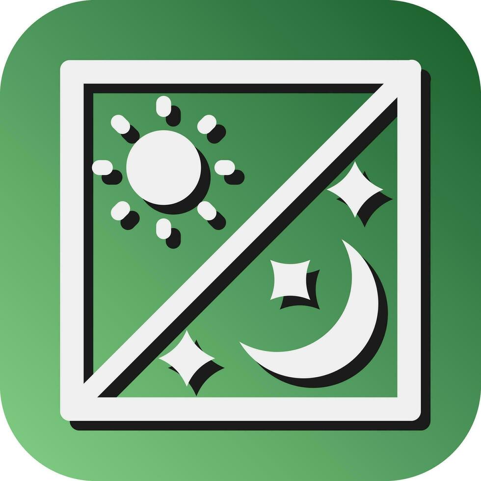 Day And Night Vector Glyph Gradient Background Icon For Personal And Commercial Use.