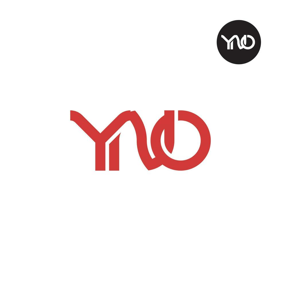 Letter YNO Monogram Logo Design vector