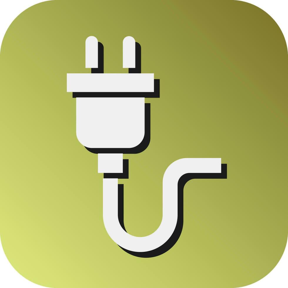 Plug Vector Glyph Gradient Background Icon For Personal And Commercial Use.