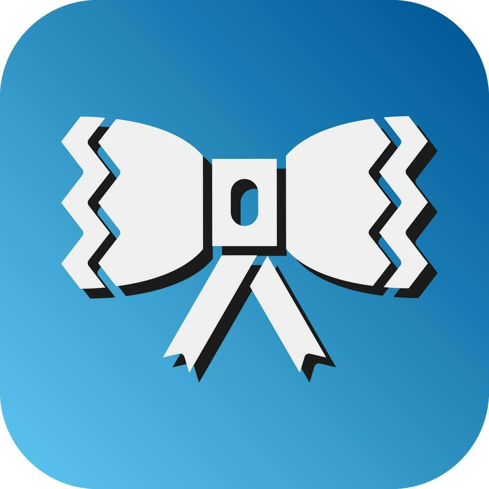 Bow Vector Glyph Gradient Background Icon For Personal And Commercial Use.