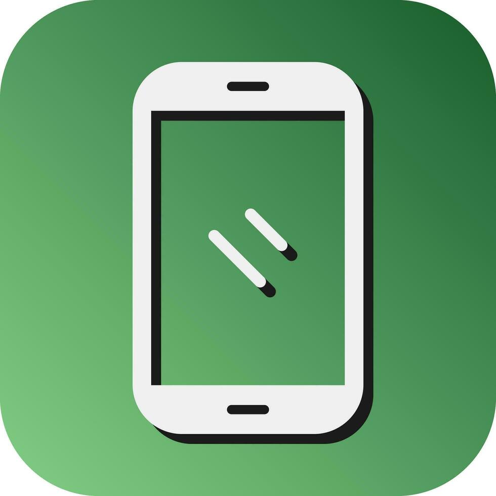 Mobile Phone Vector Glyph Gradient Background Icon For Personal And Commercial Use.