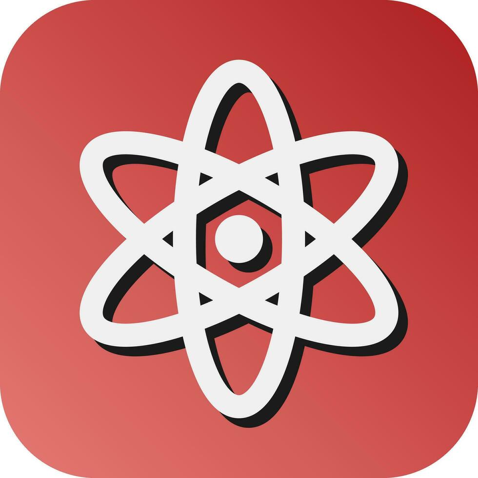 Atom Vector Glyph Gradient Background Icon For Personal And Commercial Use.