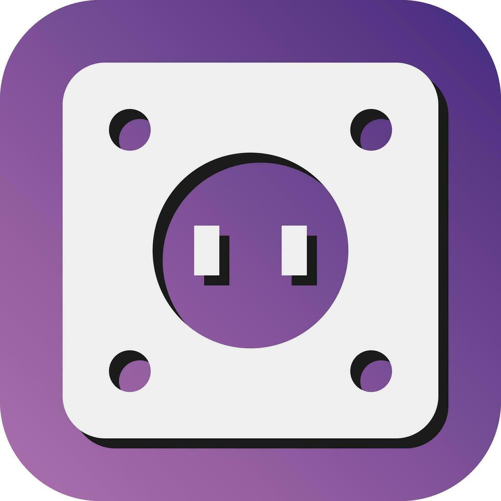 Socket Vector Glyph Gradient Background Icon For Personal And Commercial Use.