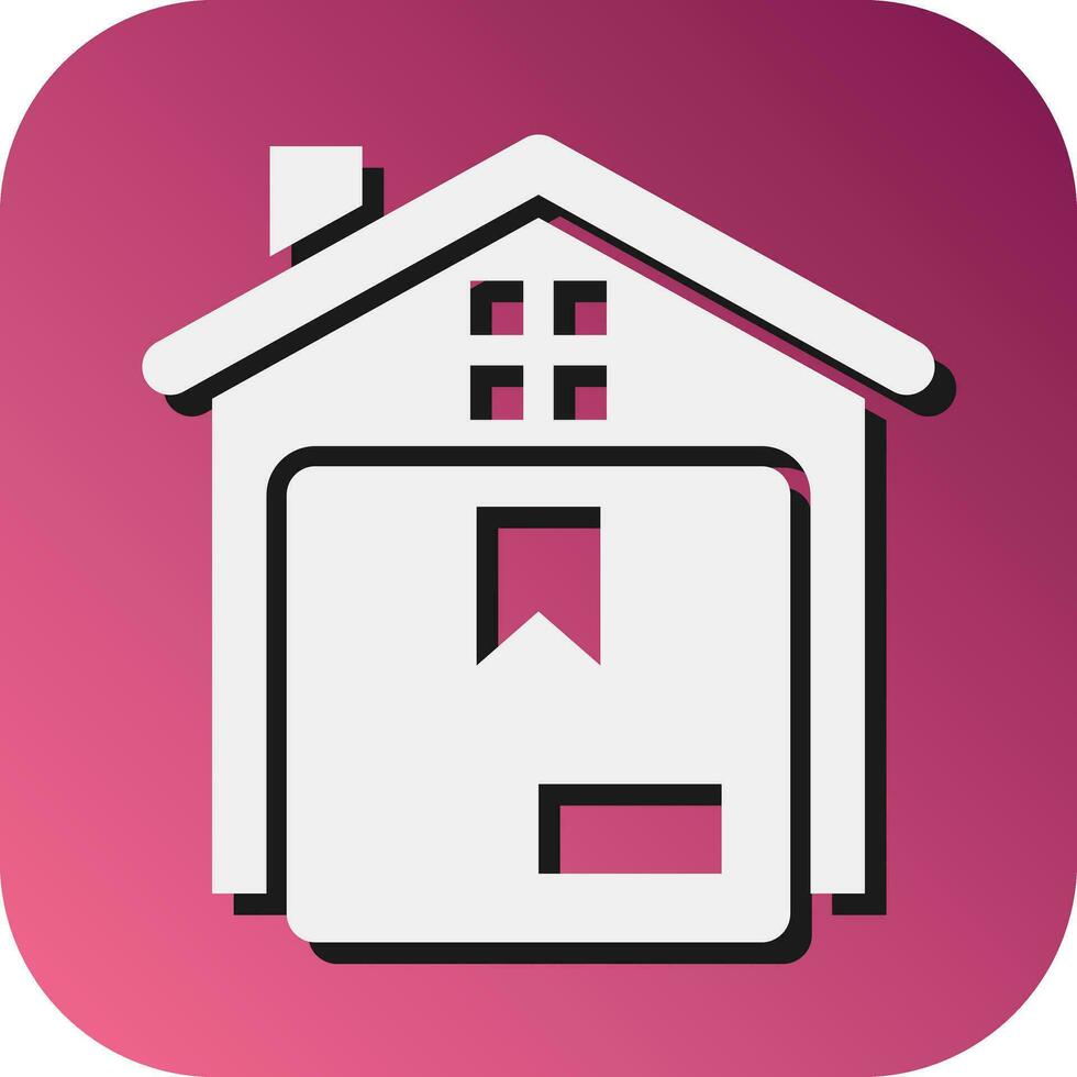 Home Delivery Vector Glyph Gradient Background Icon For Personal And Commercial Use.