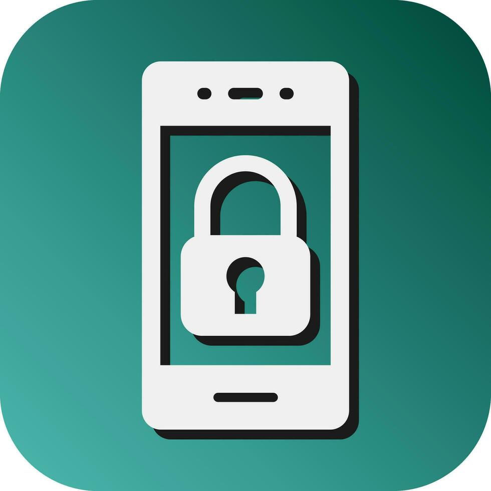 Security Vector Glyph Gradient Background Icon For Personal And Commercial Use.