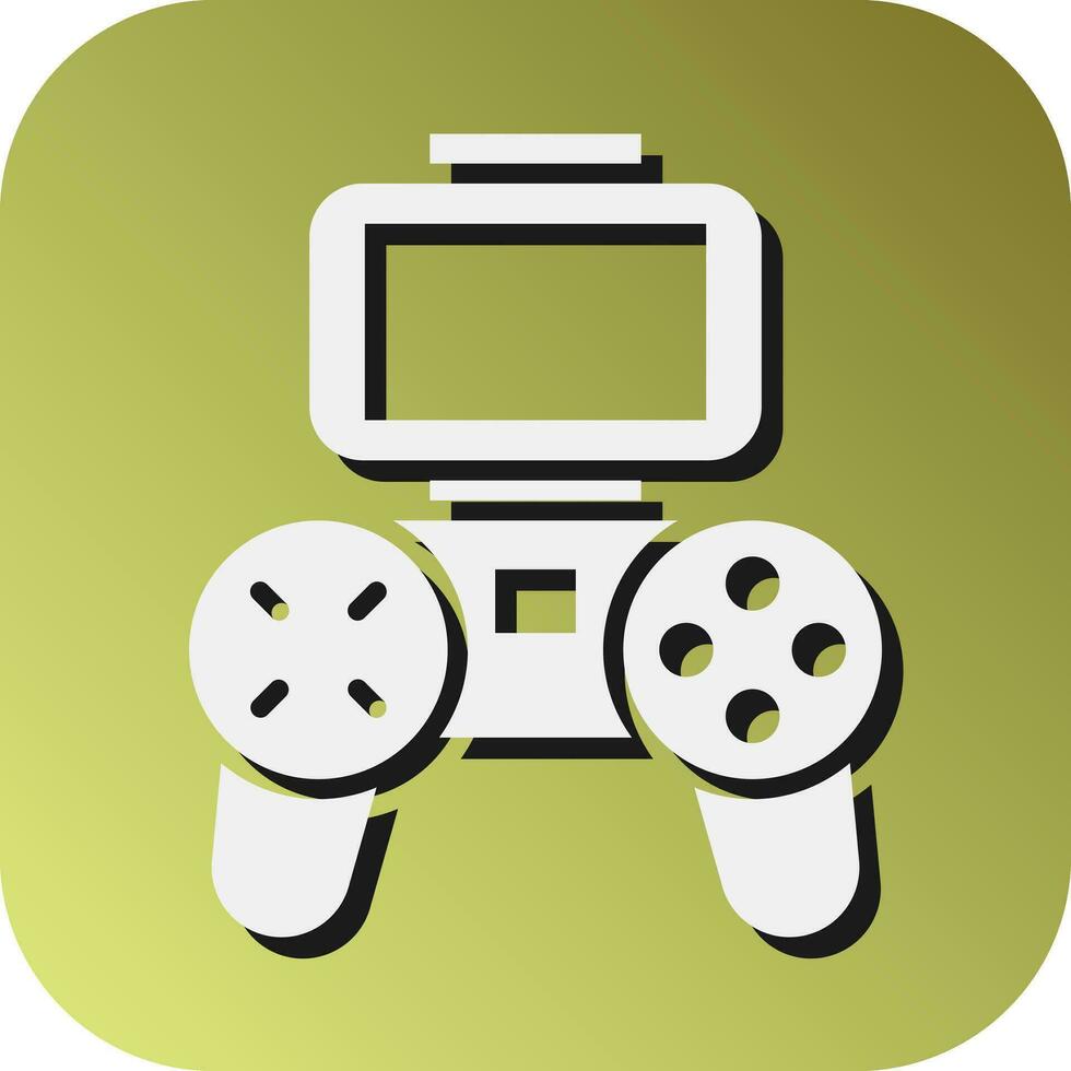 Remote Control Vector Glyph Gradient Background Icon For Personal And Commercial Use.
