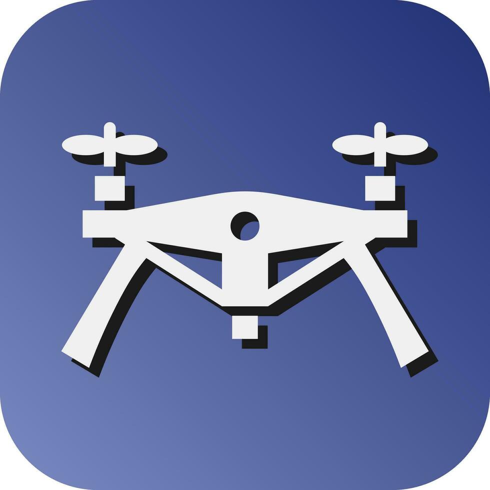 Drone Vector Glyph Gradient Background Icon For Personal And Commercial Use.