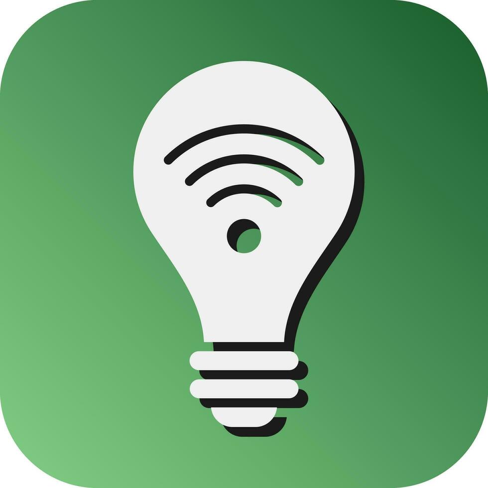 Smart Light Vector Glyph Gradient Background Icon For Personal And Commercial Use.