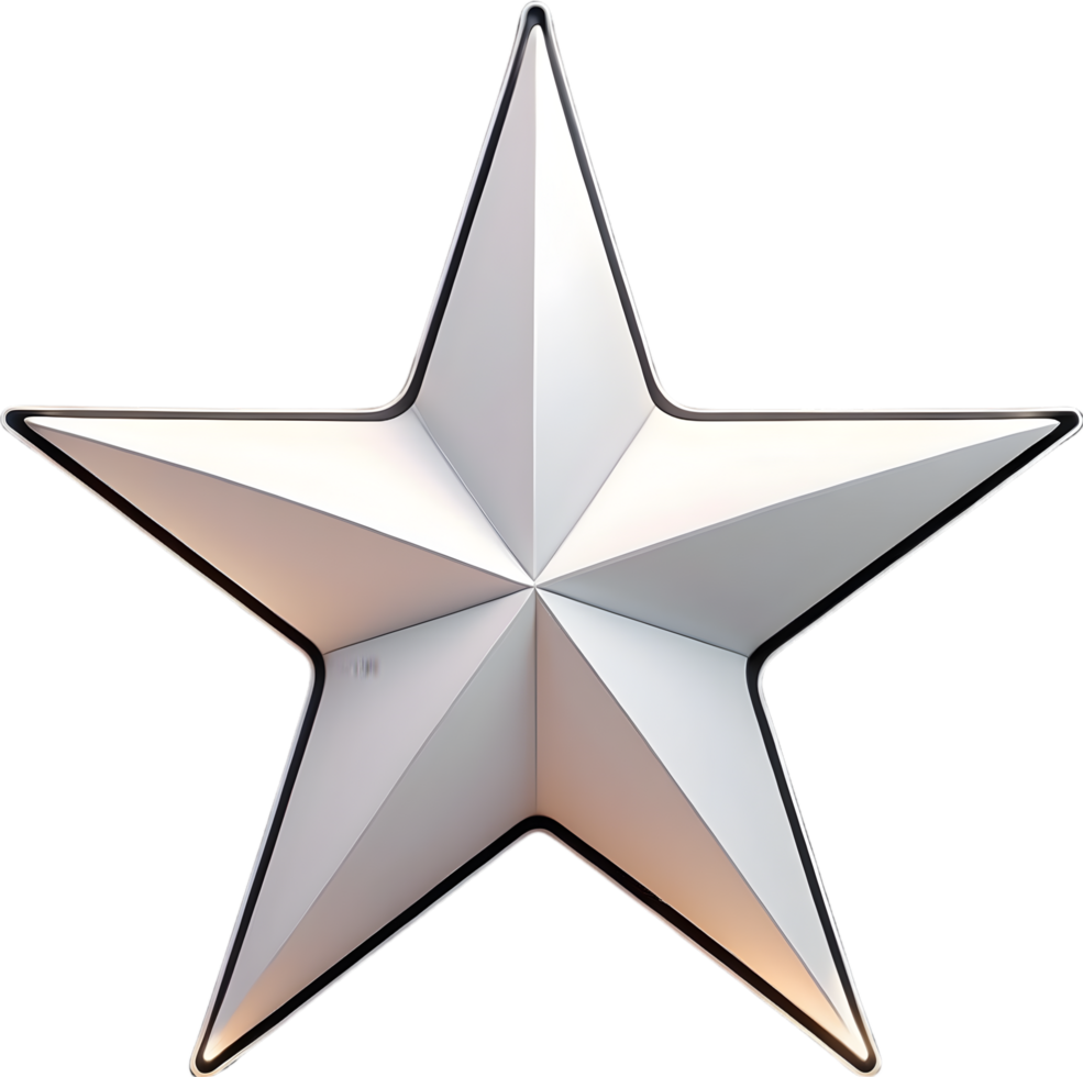 AI generated simple star icon png