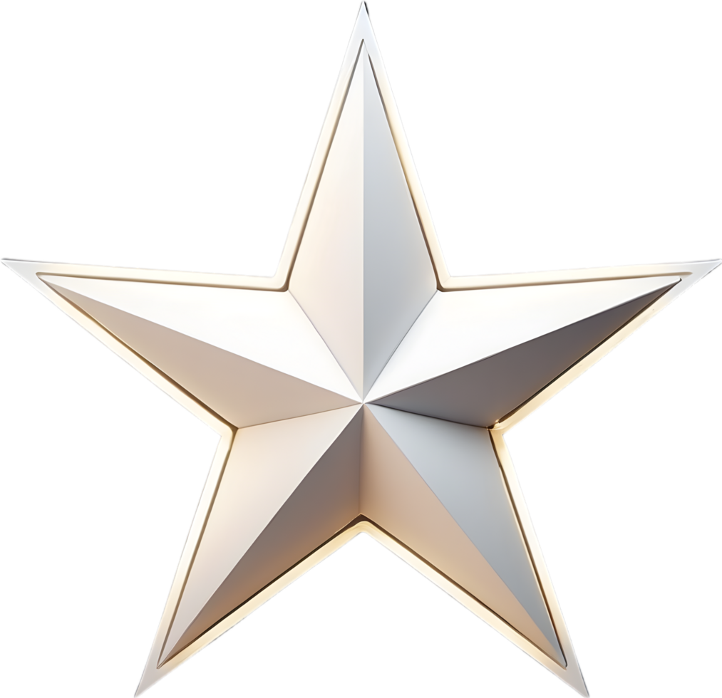 AI generated simple star icon png