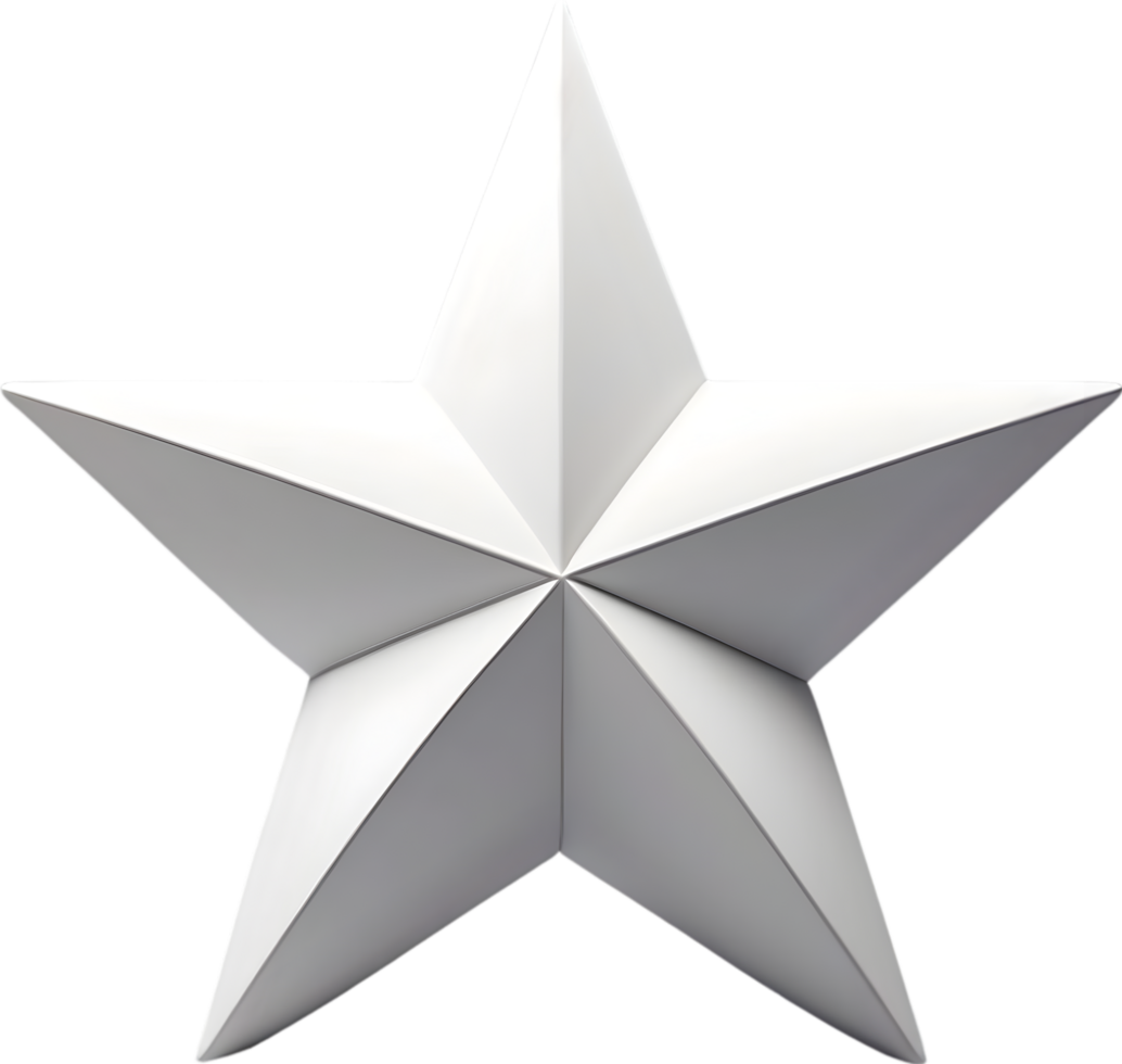 AI generated simple star icon png
