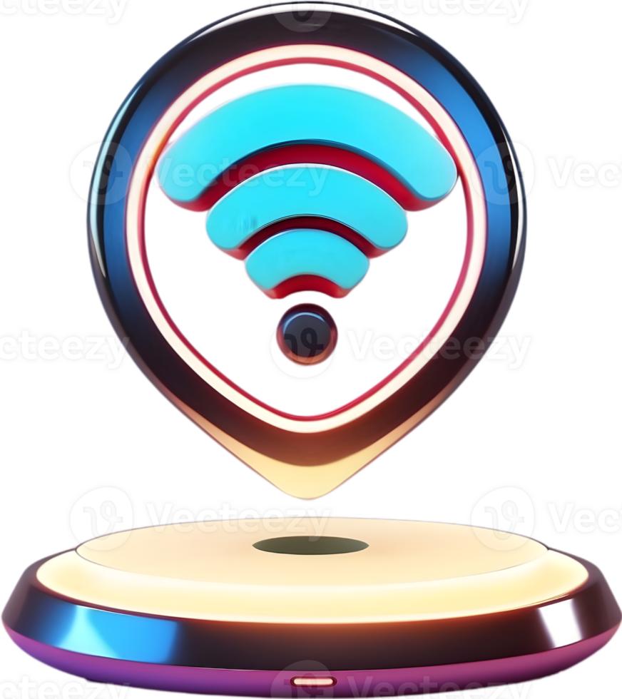 AI generated a wifi symbol png