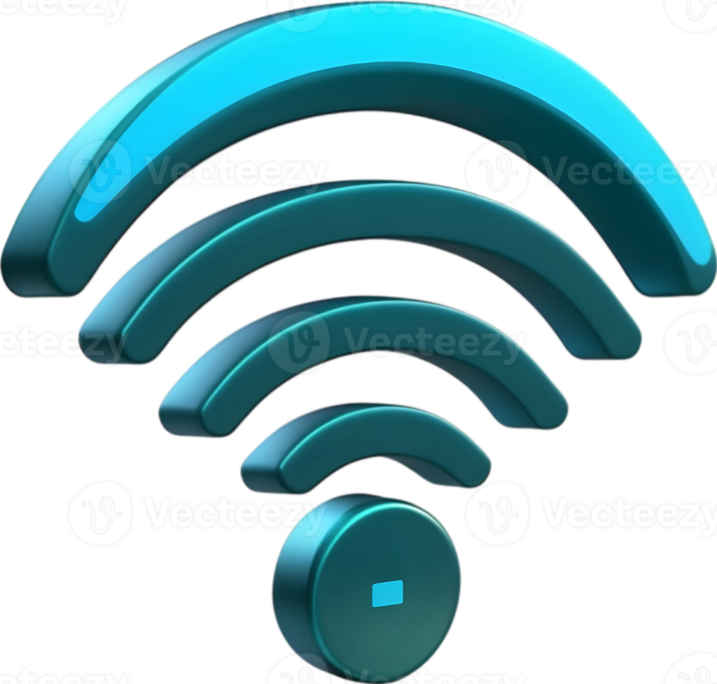 AI generated a wifi symbol png