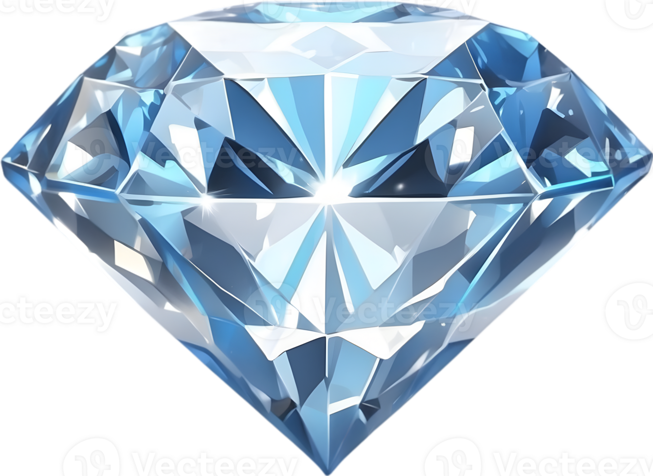 AI generated a diamond with a transparent background png