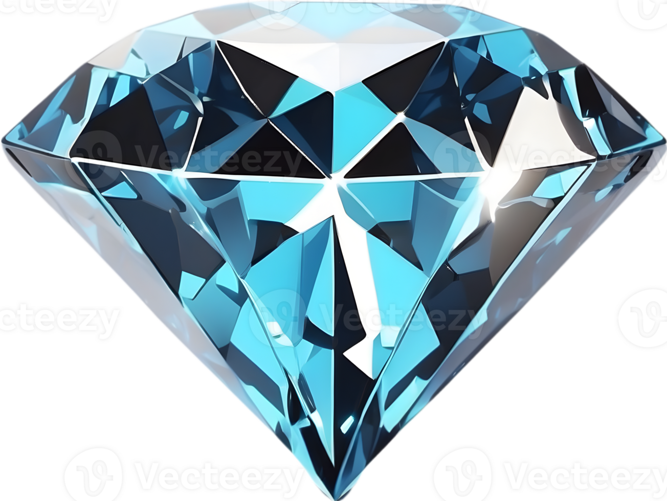 AI generated a diamond with a transparent background png