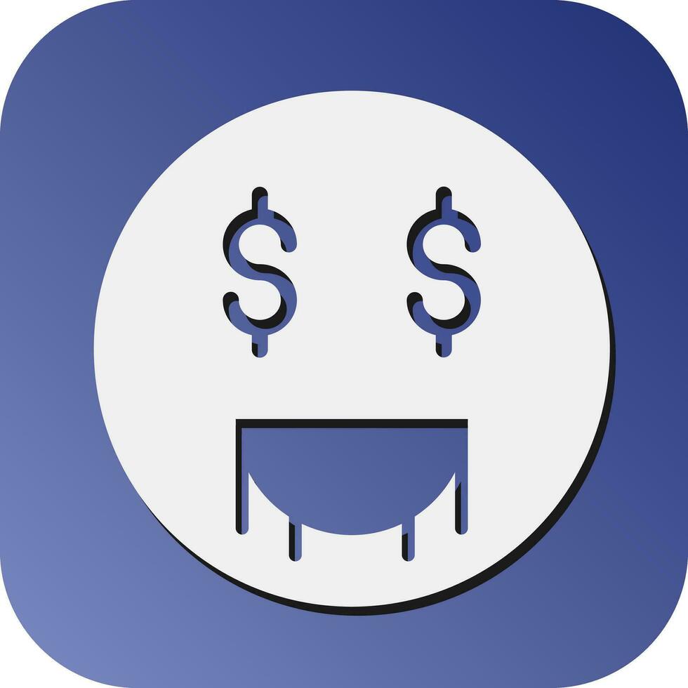 Greed Vector Glyph Gradient Background Icon For Personal And Commercial Use.