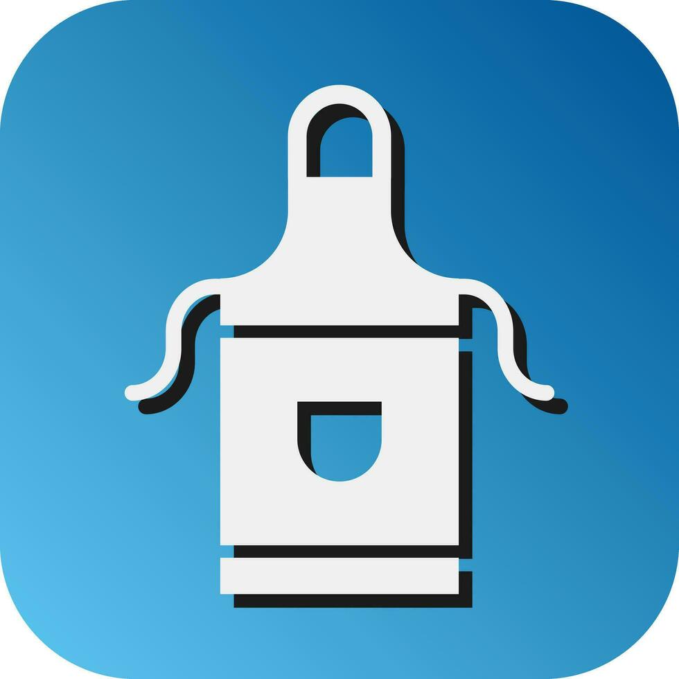 Apron Vector Glyph Gradient Background Icon For Personal And Commercial Use.