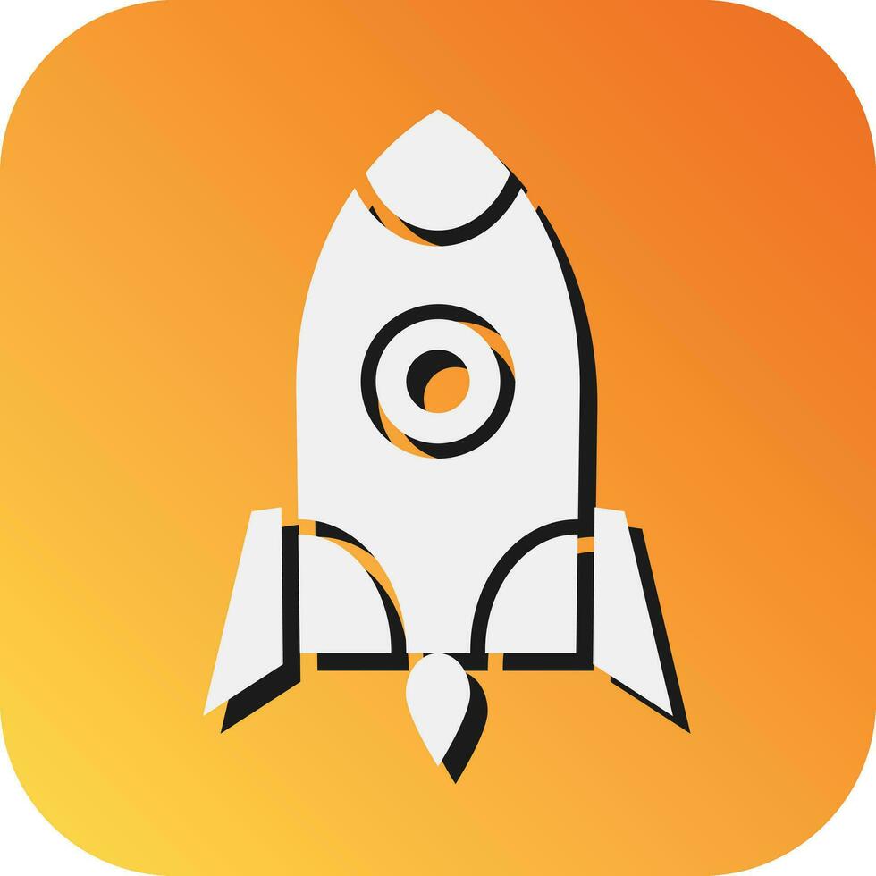 Space Travel Vector Glyph Gradient Background Icon For Personal And Commercial Use.