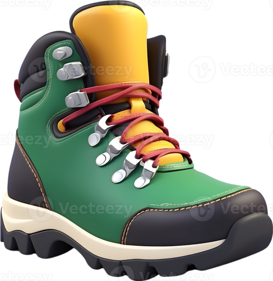 AI generated Hiking boot icon, outdoor footwear symbol png