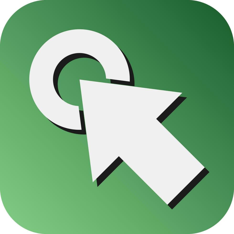 Click Vector Glyph Gradient Background Icon For Personal And Commercial Use.