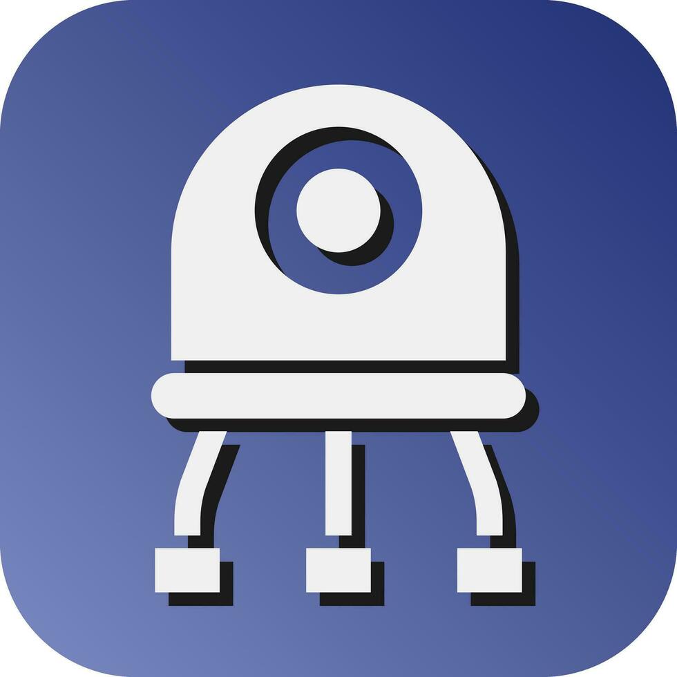 Nanobot Vector Glyph Gradient Background Icon For Personal And Commercial Use.