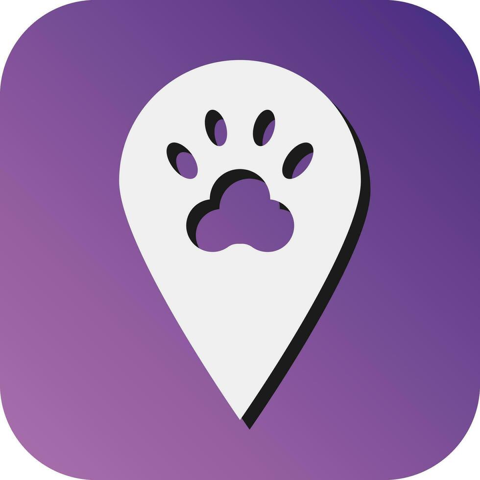 Placeholder Vector Glyph Gradient Background Icon For Personal And Commercial Use.
