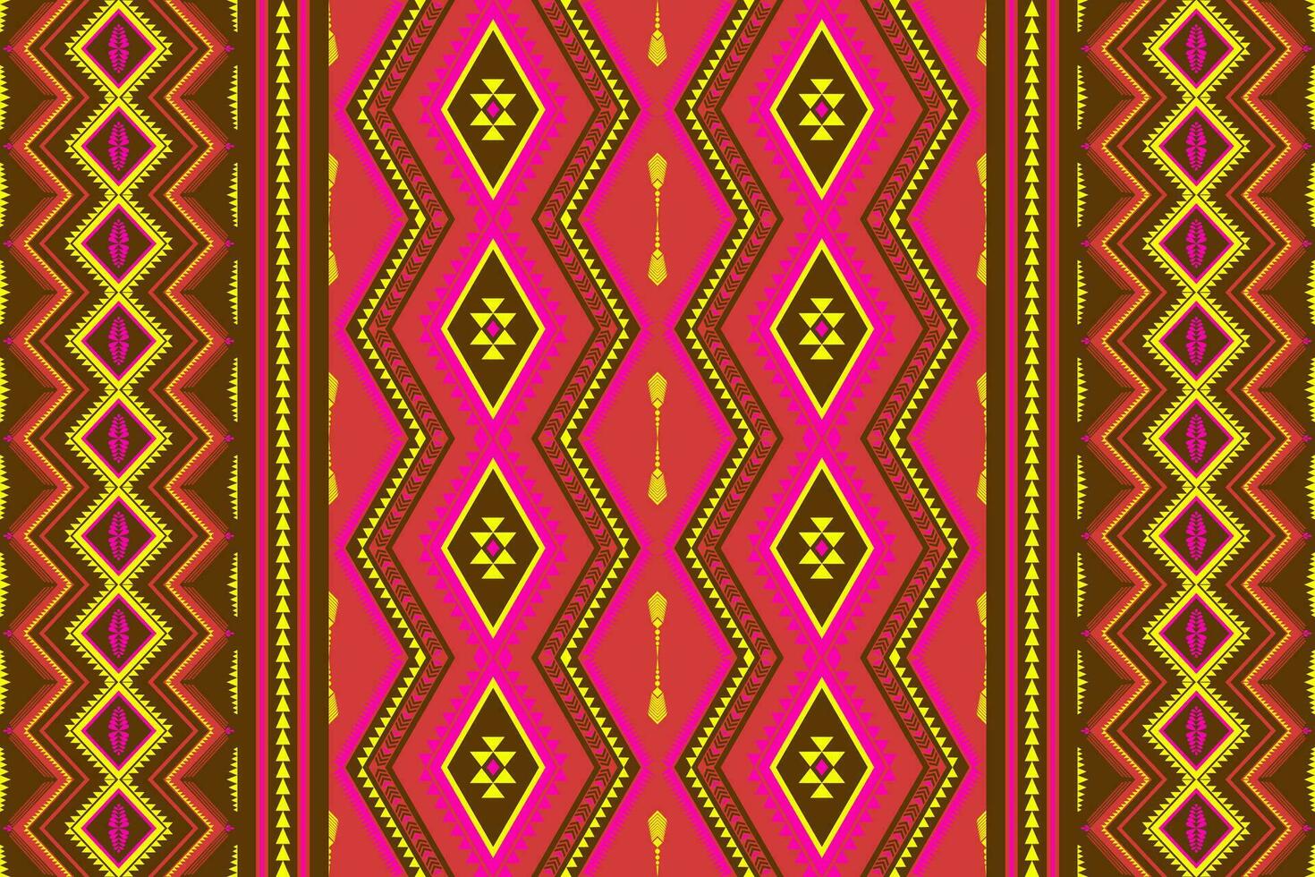 Geometric seamless ethnic pattern. Geometric ethnic pattern can be used in fabric design for clothes, decorative paper, wrapping, textile, embroidery, illustration, vector, carpet vector