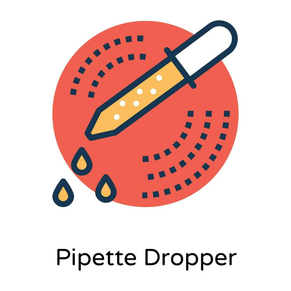 Trendy Pipette Dropper vector