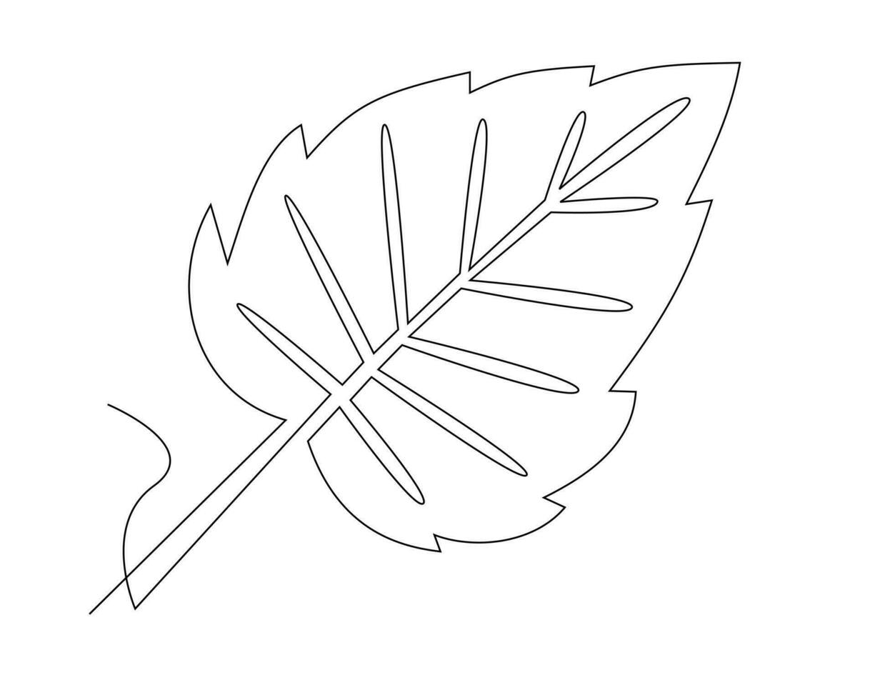 tropical leaf icon over white background  flat design  vector illustration