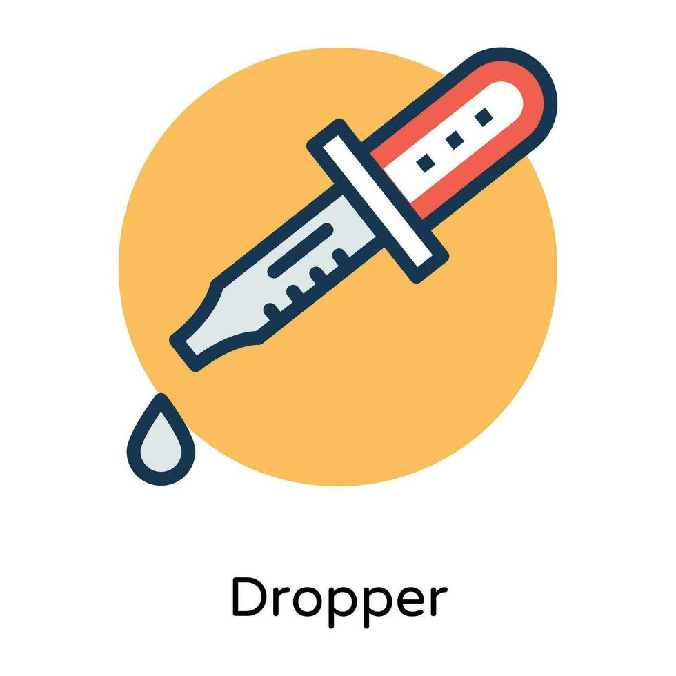 Trendy Dropper Concepts vector