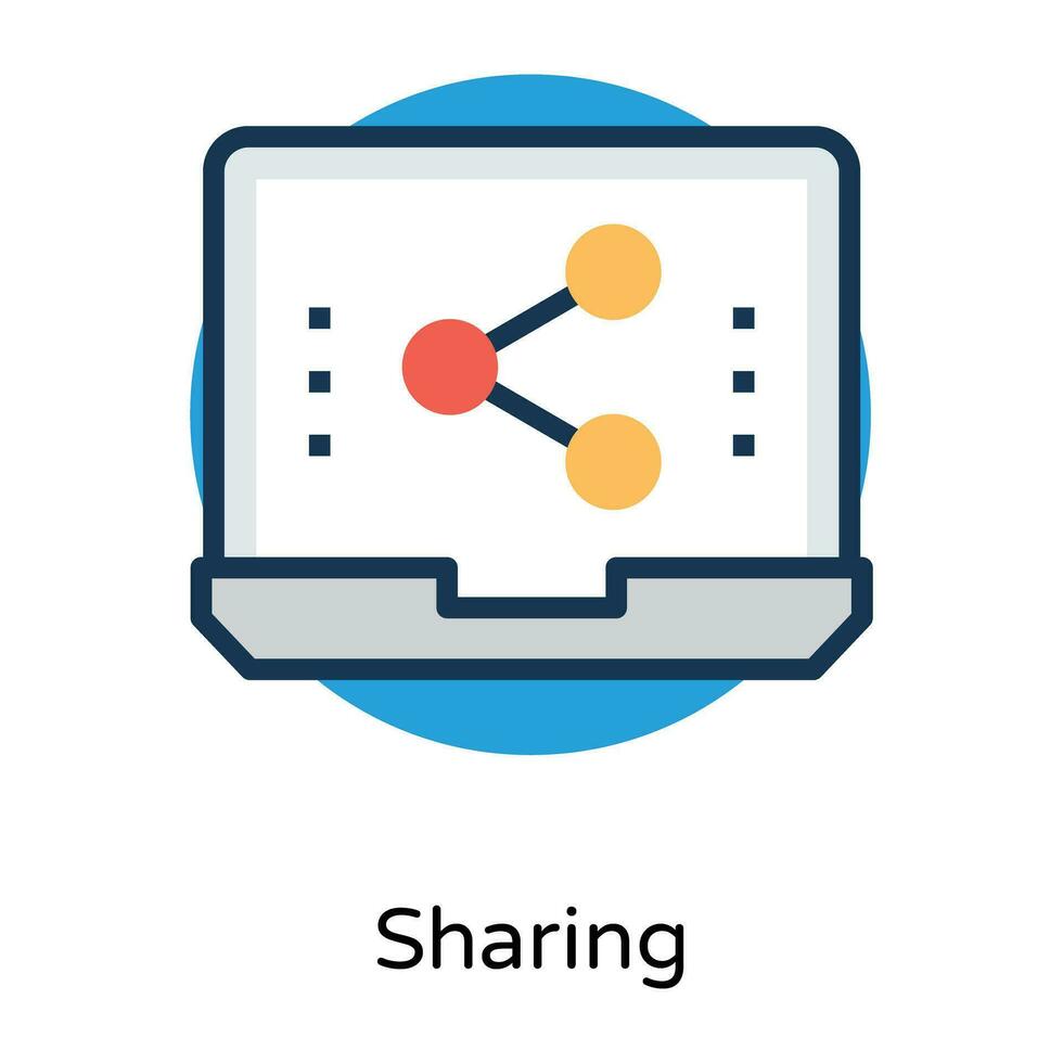 Trendy Media Share vector