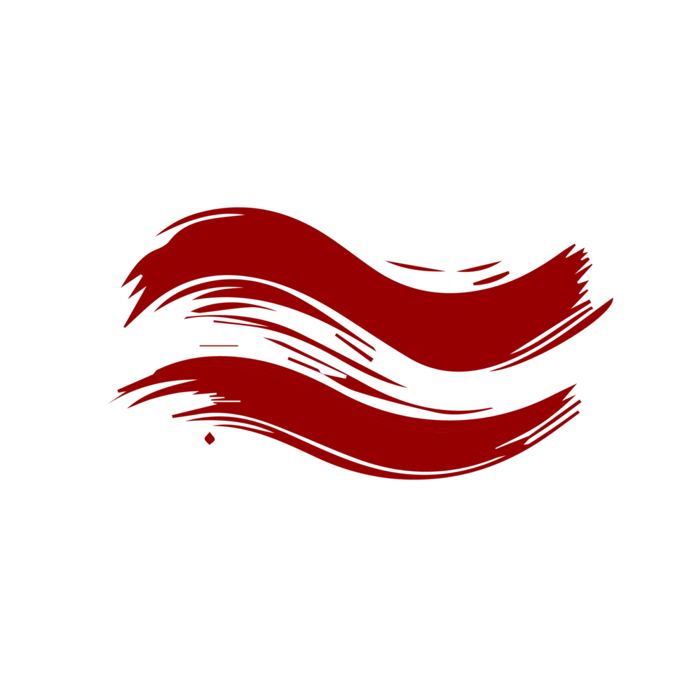 Red paint brush strokes, ink splashes and artistic design elements. Free PNG