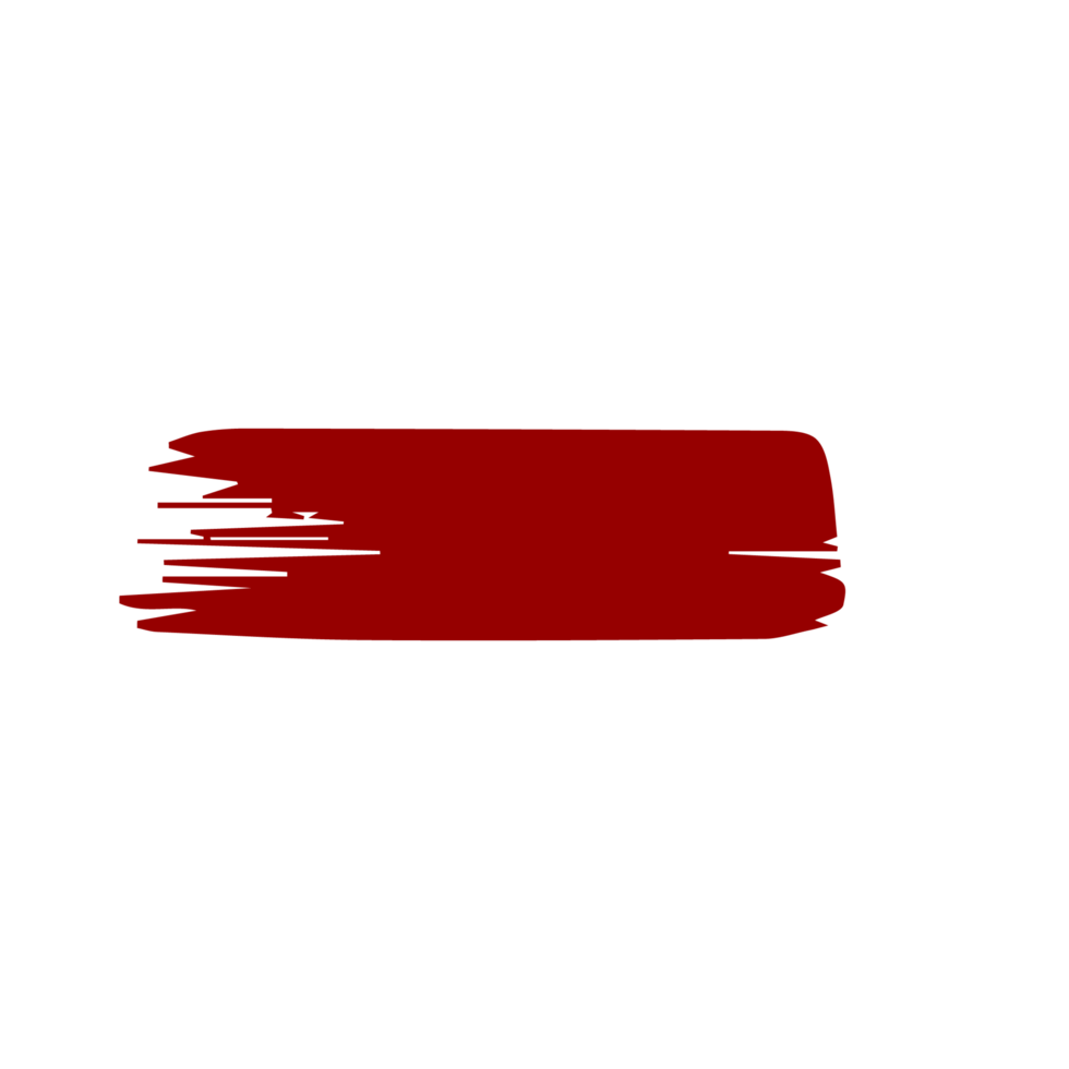 Red paint brush strokes, ink splashes and artistic design elements. Free PNG