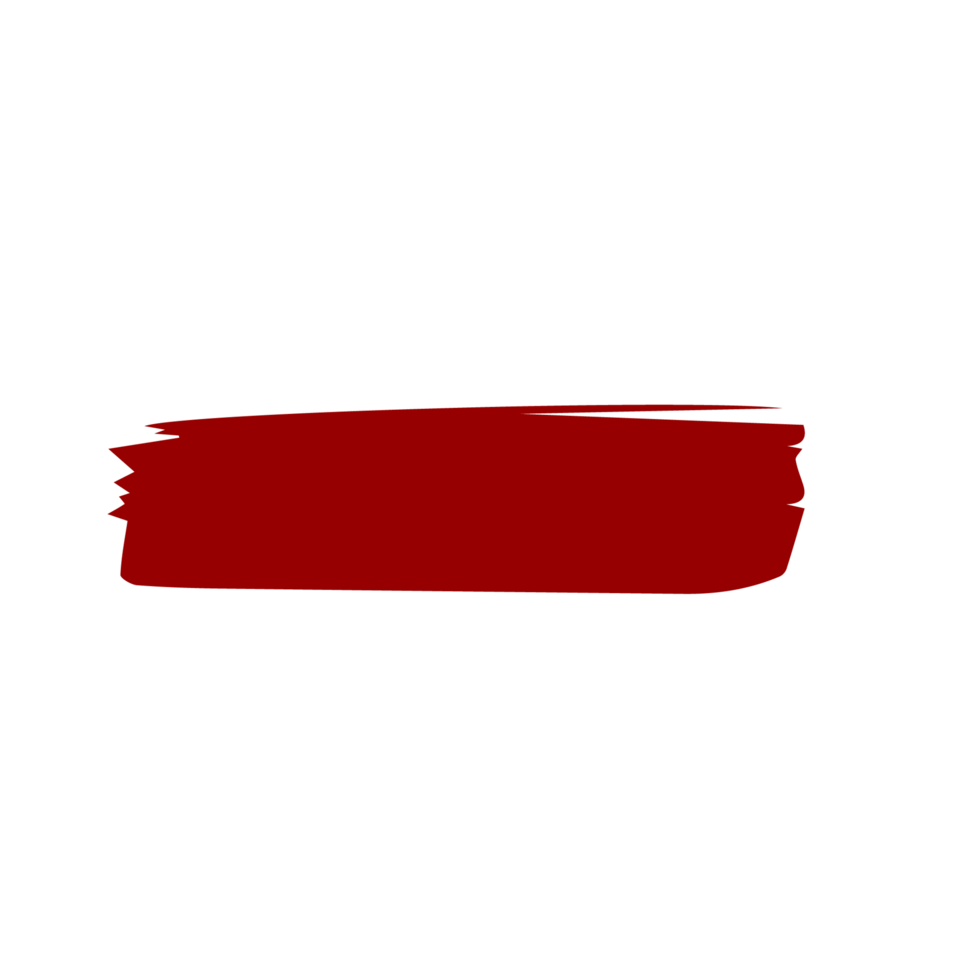 Red paint brush strokes, ink splashes and artistic design elements. Free PNG