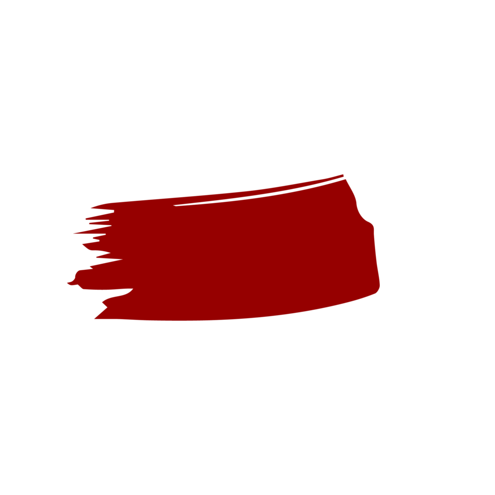 Red paint brush strokes, ink splashes and artistic design elements. Free PNG