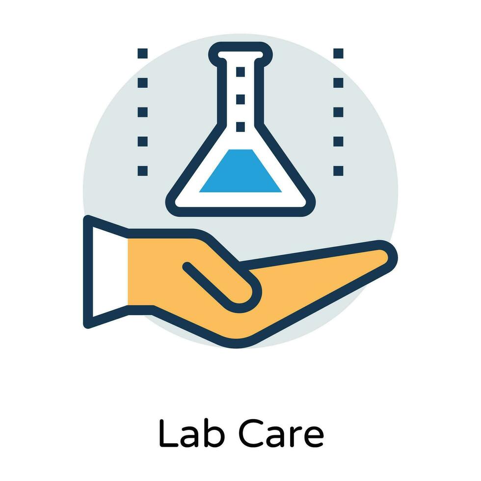 Trendy Lab Care vector