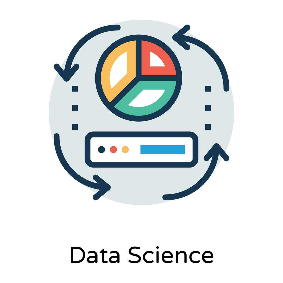 Trendy Data Science vector