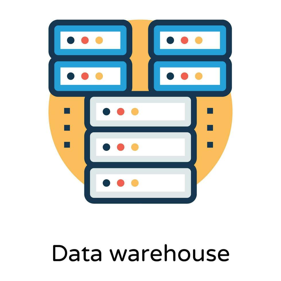 Trendy Database Server vector