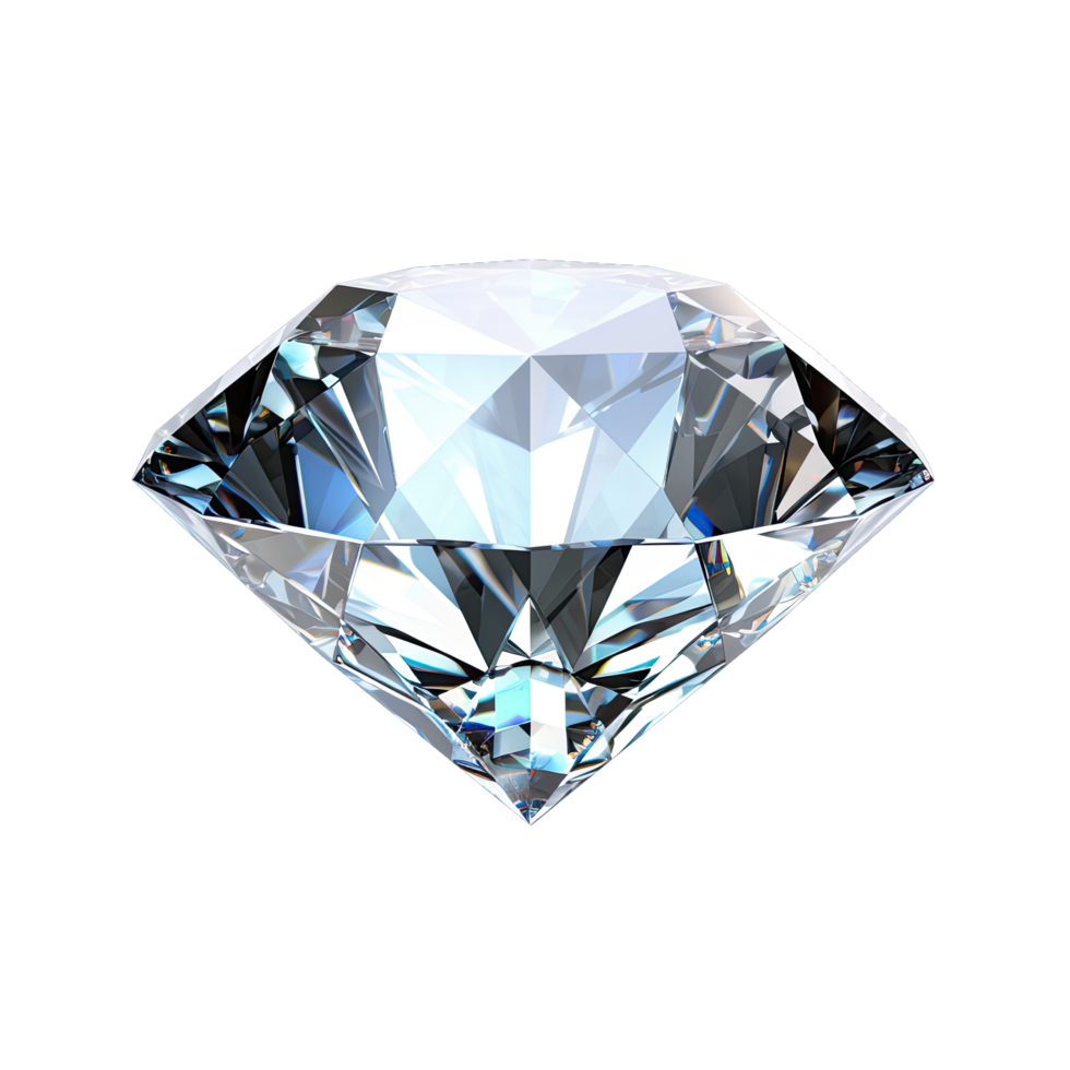 AI generated diamond isolated on transparent background.png png