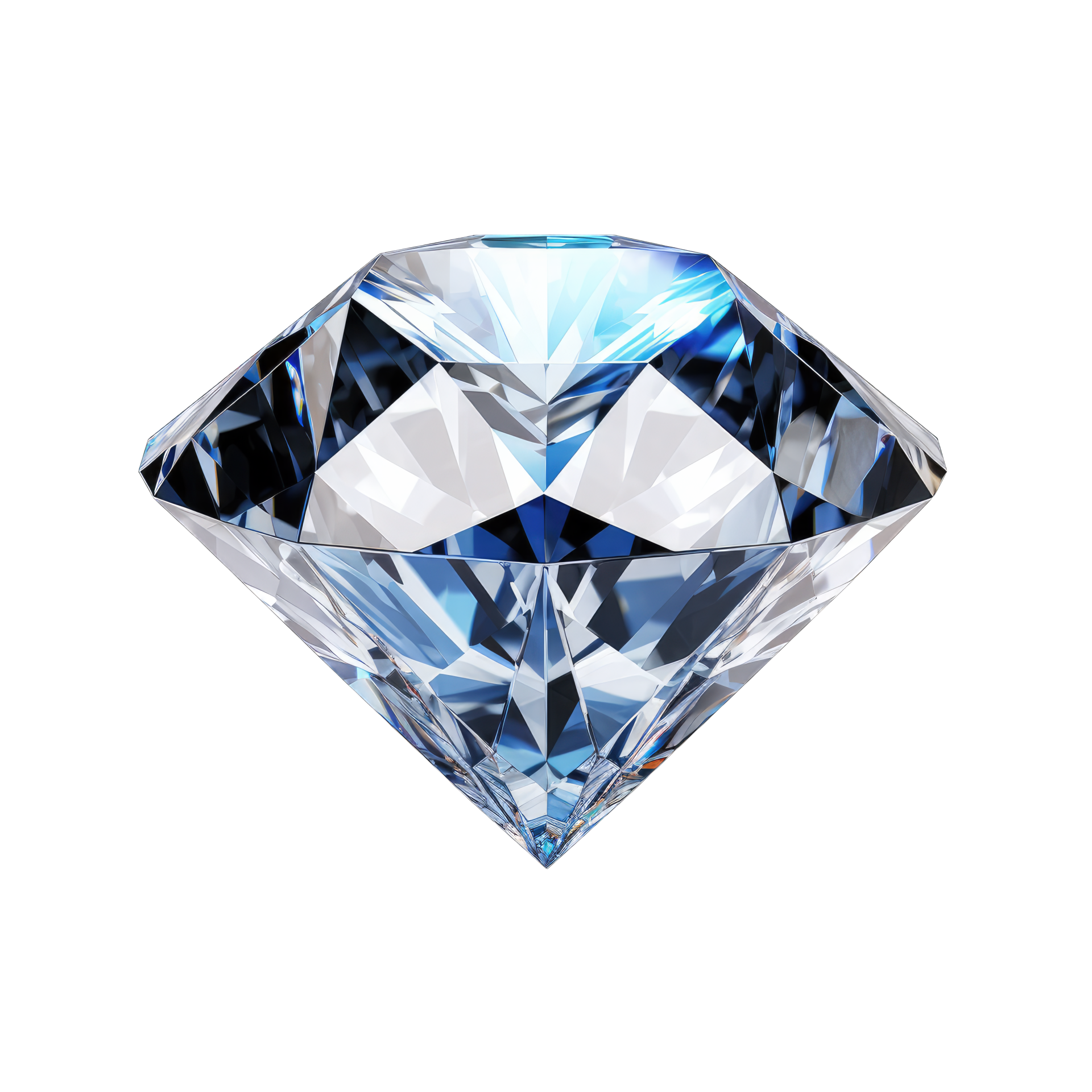 AI generated diamond isolated on transparent background.png 35754813 PNG