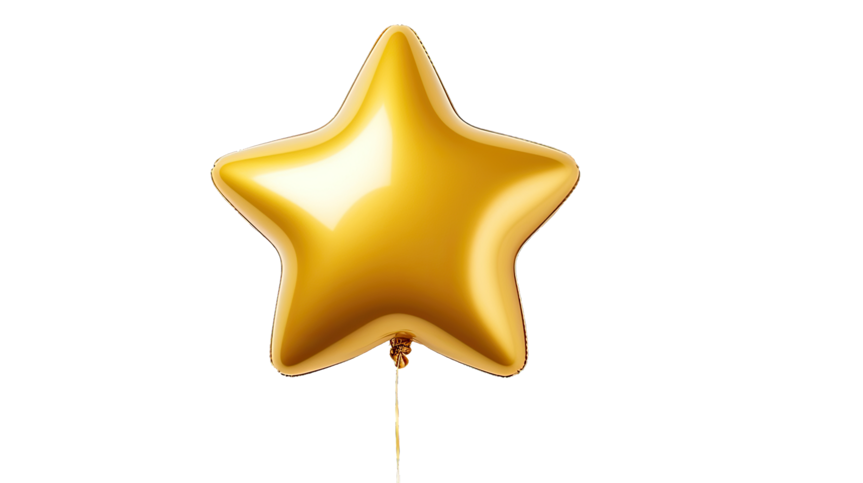 AI generated Star Shape Balloon transparent background png