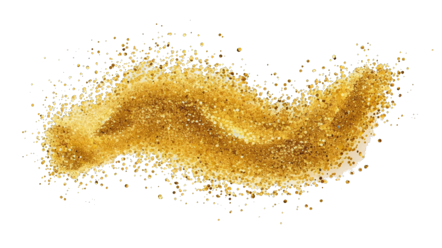 ai genererad guld glitter textur på transparent. bärnsten partiklar Färg. fest bakgrund. png