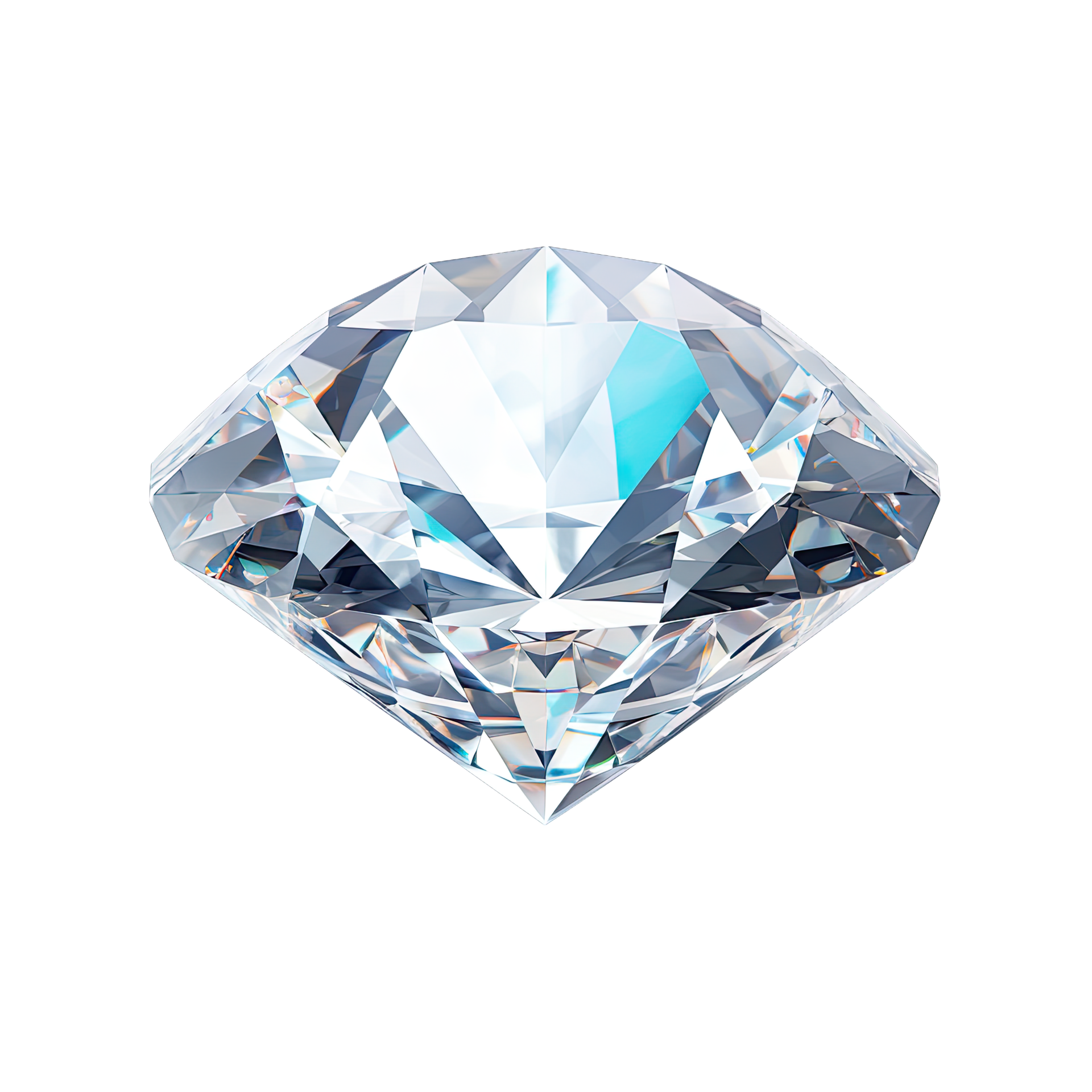 AI generated diamond isolated on transparent background.png 35754888 PNG